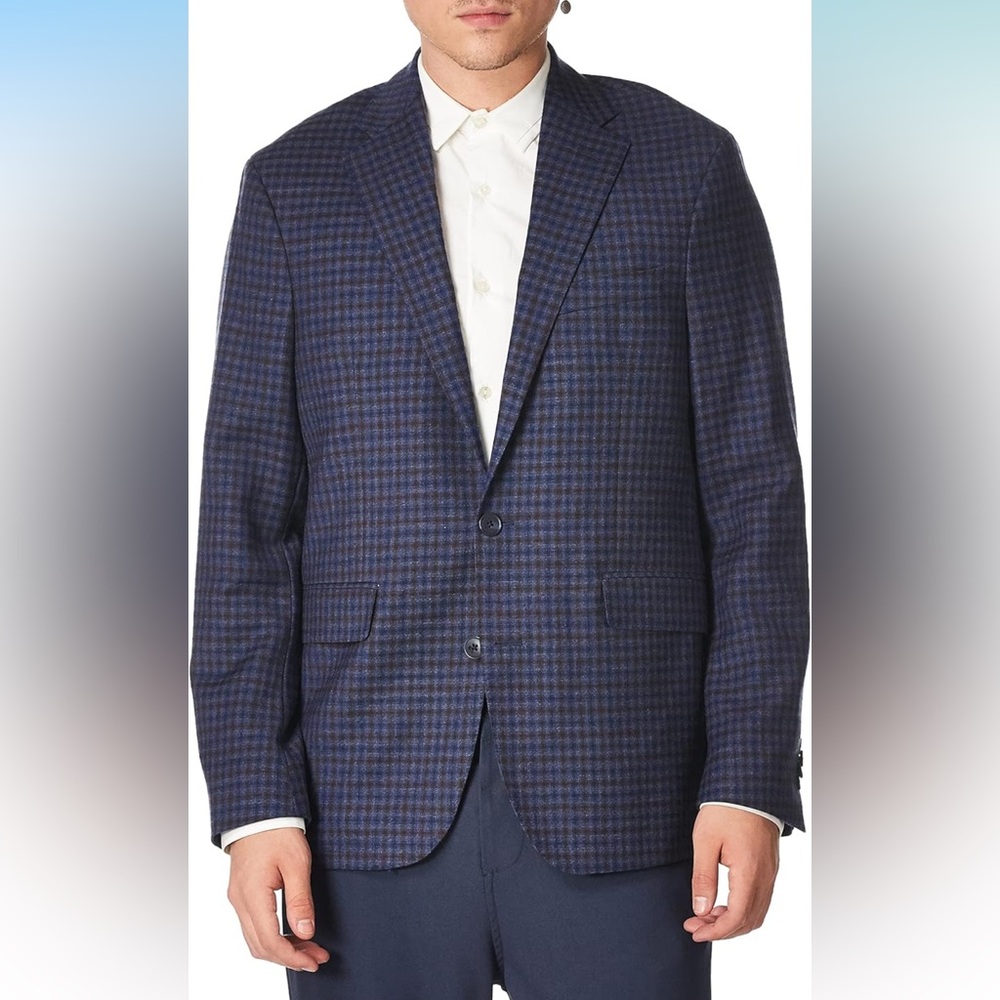 Cole Haan Blue Sport Coat Wool Blend